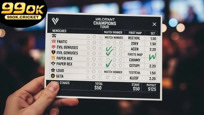 Cá cược giải Valorant Champions Tour - Trải nghiệm nghẹt thở 2 Giới thiệu về Valorant Champions Tour và 99OK